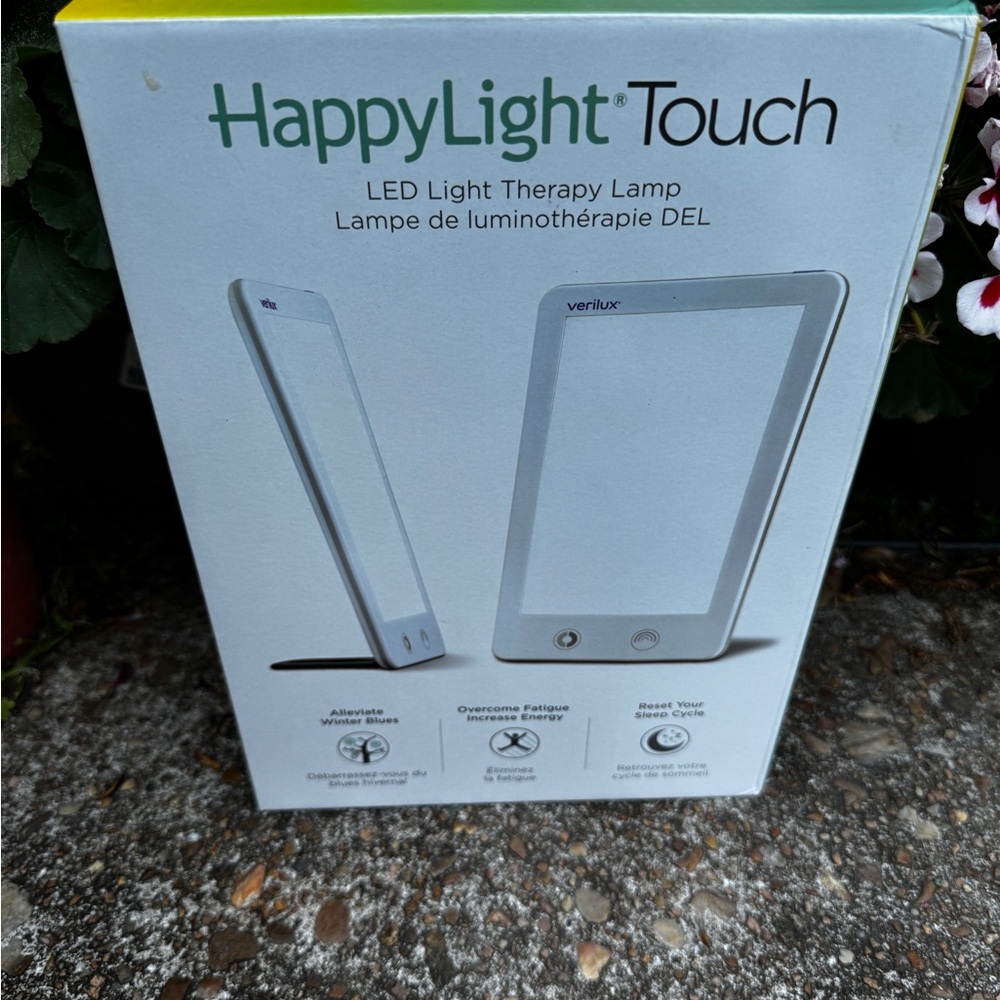 HappyLight Touch LED Light Therapy Lamp - White